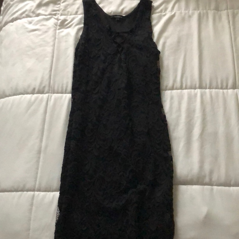 Black Lace Bodycon Dress